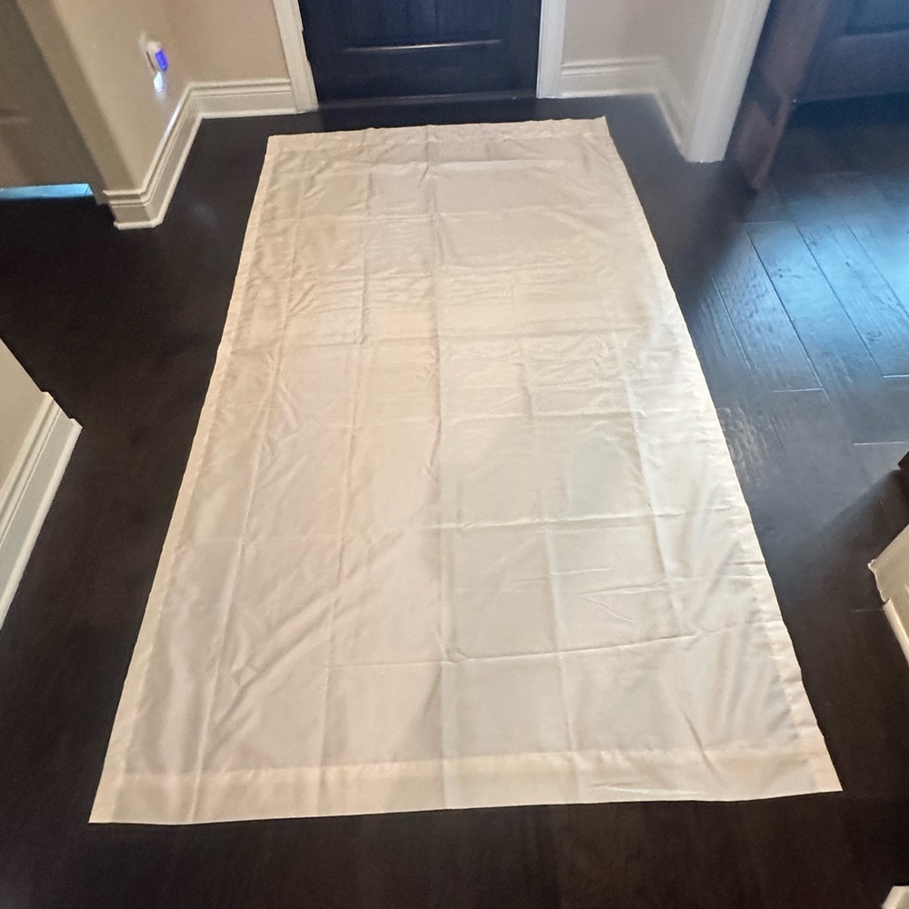 Set of 4 Ivory Lined Curtain Panels